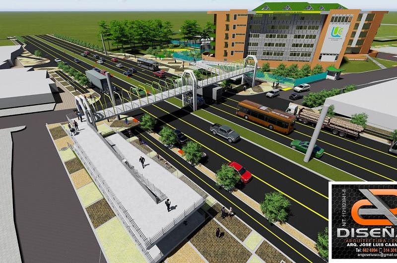 Se construirá puente peatonal en la Universidad Cooperativa 