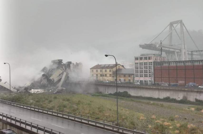 Se desploma un viaducto en Italia
