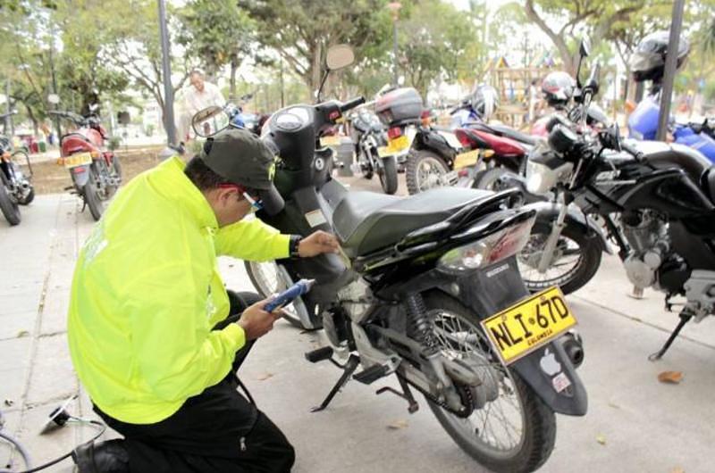 Hoy se hará marcación de motocicletas por parte de la Sijín
