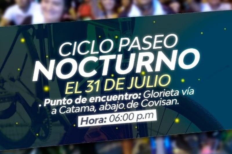 Martes 31 de julio habrá ciclo paseo nocturno en Villavicencio 