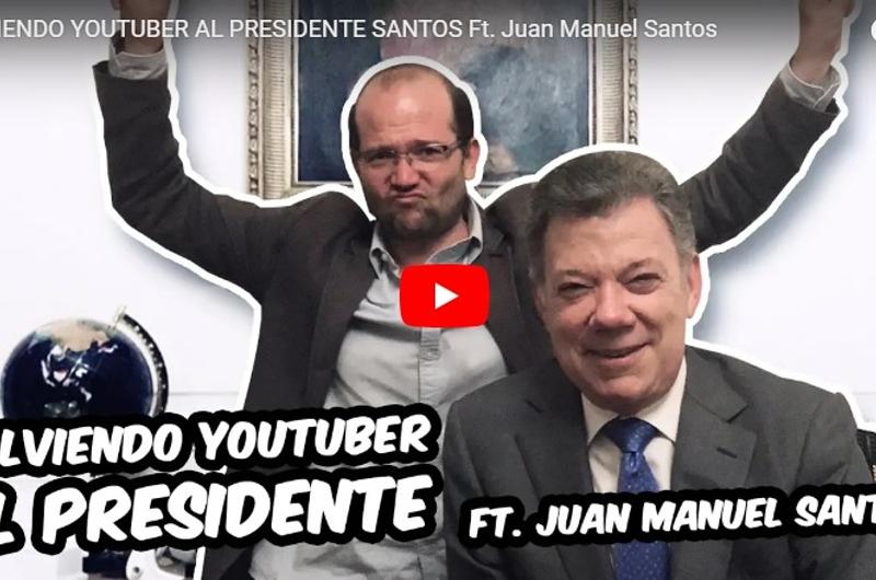 Juan Manuel Santos de Presidente a Youtuber 