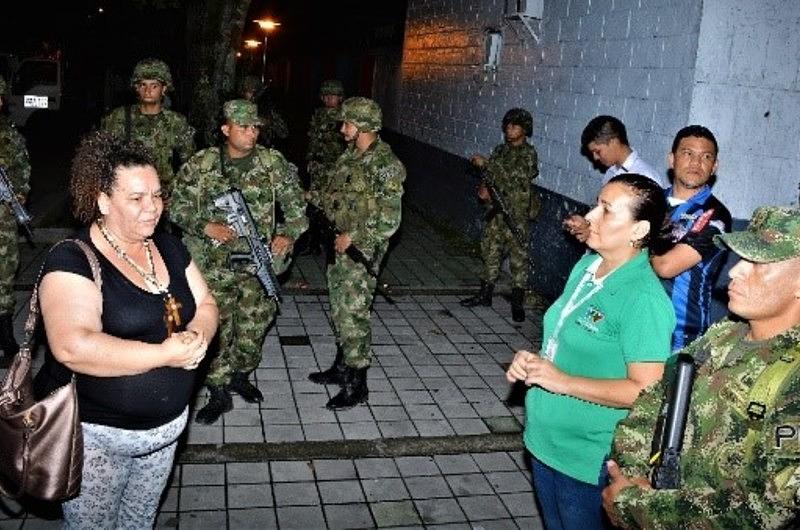 Policia Militar refuerza la seguridad en el barrio Popular de Villavicencio