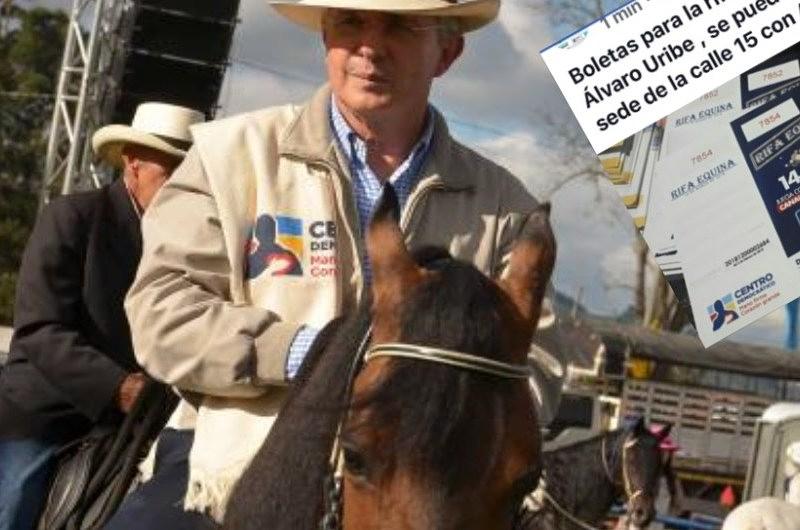 El Centro Democrático rifa tres caballos donados por el senador Uribe