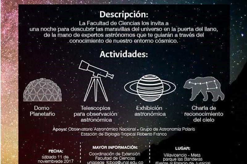 En Villavicencio se realizará el Festival de Astronomía 