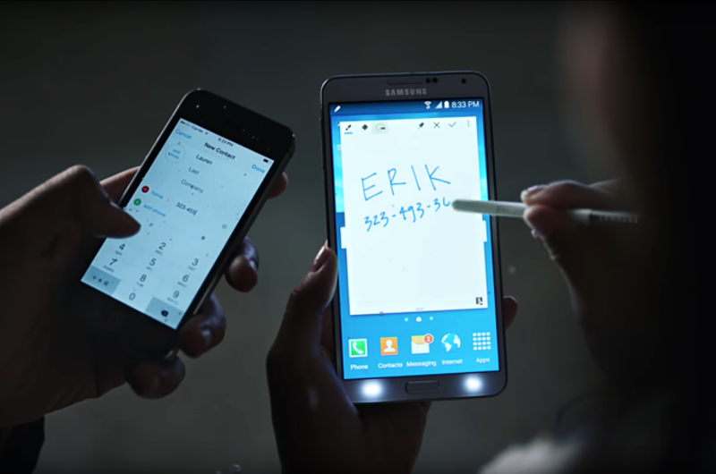 El nuevo comercial de Samsung, se burla de iPhone