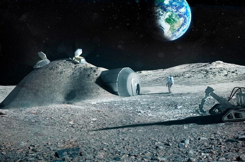 ¿Base que albergaría humanos en la Luna?