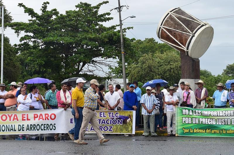 Arroceros se unen al paro agropecuario nacional del 12 de octubre