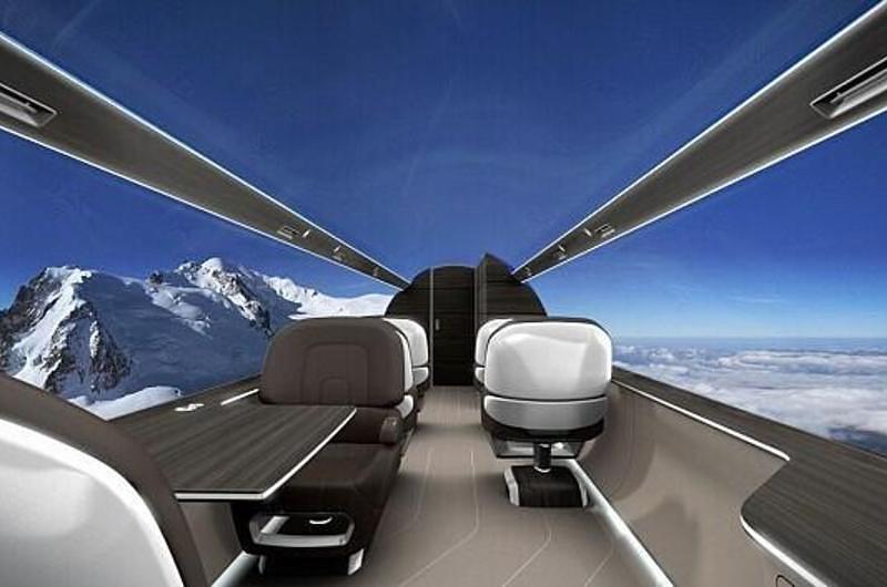 Avión sin ventanas ahorraría tiempo y costos